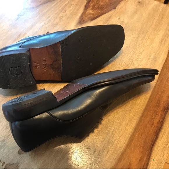 Kenzo Paris men’s leather shoes used once for wedding size 7,5 - Picture 5 of 8